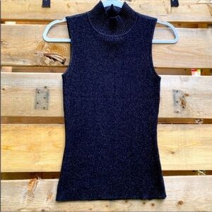 Axcess Black Ribbed Knit Sweater